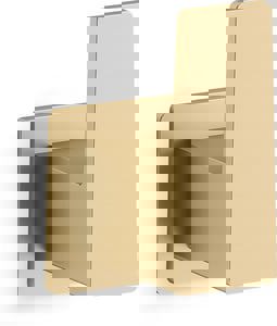 1-Hook Robe Hook in Vibrant Brushed Moderne Brass